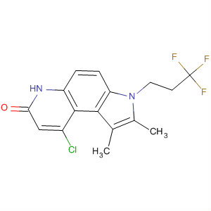 7H-Pyrrolo[3,2-f]quinolin-7-one,9-chloro-3,6-dihydro-1,2-dimethyl-3-(3,3,3-trifluoropropyl)-