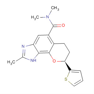 Pyrano[2,3-e]benzimidazole-5-carboxamide,1,6,7,8-tetrahydro-N,N,2-trimethyl-8-(2-thienyl)-, (8S)-