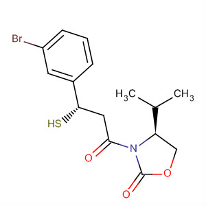 2-Oxazolidinone,3-[(3S)-3-(3-bromophenyl)-3-mercapto-1-oxopropyl]-4-(1-methylethyl)-,(4S)-
