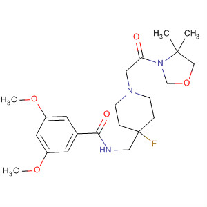 Benzamide,N-[[1-[2-(4,4-dimethyl-3-oxazolidinyl)-2-oxoethyl]-4-fluoro-4-piperidinyl]methyl]-3,5-dimethoxy-