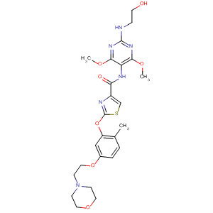 4-Thiazolecarboxamide,N-[2-[(2-hydroxyethyl)amino]-4,6-dimethoxy-5-pyrimidinyl]-2-[2-methyl-5-[2-(4-morpholinyl)ethoxy]phenoxy]-