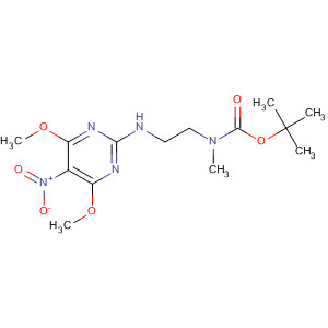 Carbamic acid,N-[2-[(4,6-dimethoxy-5-nitro-2-pyrimidinyl)amino]ethyl]-N-methyl-,1,1-dimethylethyl ester