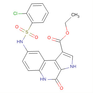 3H-Pyrrolo[2,3-c]quinoline-1-carboxylic acid,8-[[(2-chlorophenyl)sulfonyl]amino]-4,5-dihydro-4-oxo-, ethyl ester