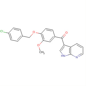 Methanone,[4-[(4-chlorophenyl)methoxy]-3-methoxyphenyl]-1H-pyrrolo[2,3-b]pyridin-3-yl-