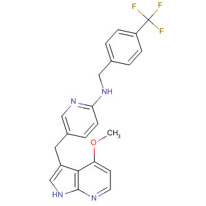 2-Pyridinamine,5-[(4-methoxy-1H-pyrrolo[2,3-b]pyridin-3-yl)methyl]-N-[[4-(trifluoromethyl)phenyl]methyl]-