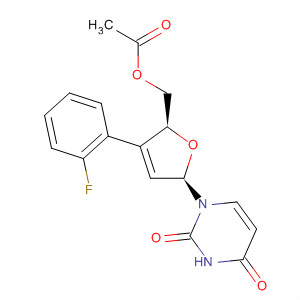 2,4(1H,3H)-Pyrimidinedione,1-[(2R,5S)-5-[(acetyloxy)methyl]-4-(2-fluorophenyl)-2,5-dihydro-2-furanyl]-