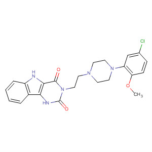 1H-Pyrimido[5,4-b]indole-2,4(3H,5H)-dione,3-[2-[4-(5-chloro-2-methoxyphenyl)-1-piperazinyl]ethyl]-