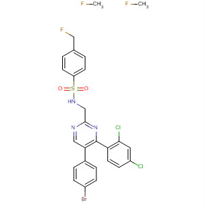 Benzenesulfonamide,N-[[5-(4-bromophenyl)-4-(2,4-dichlorophenyl)-2-pyrimidinyl]methyl]-4-(trifluoromethyl)-