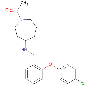 Ethanone,1-[4-[[[2-(4-chlorophenoxy)phenyl]methyl]amino]hexahydro-1H-azepin-1-yl]-