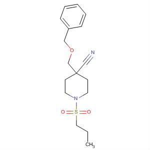 4-Piperidinecarbonitrile, 4-[(phenylmethoxy)methyl]-1-(propylsulfonyl)-