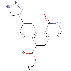 Benz[h]isoquinoline-6-carboxylic acid,1,2-dihydro-1-oxo-9-(1H-pyrazol-4-yl)-, methyl ester