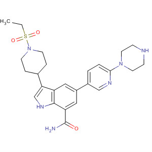 1H-Indole-7-carboxamide,3-[1-(ethylsulfonyl)-4-piperidinyl]-5-[6-(1-piperazinyl)-3-pyridinyl]-