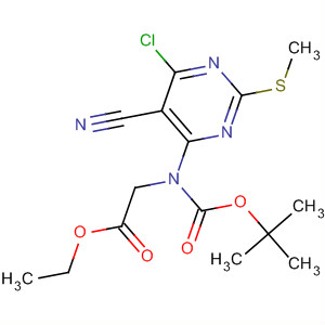 Glycine,N-[6-chloro-5-cyano-2-(methylthio)-4-pyrimidinyl]-N-[(1,1-dimethylethoxy)carbonyl]-, ethyl ester
