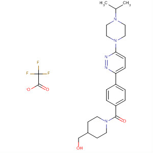 Methanone,[4-(hydroxymethyl)-1-piperidinyl][4-[6-[4-(1-methylethyl)-1-piperazinyl]-3-pyridazinyl]phenyl]-, 2,2,2-trifluoroacetate (1:1)