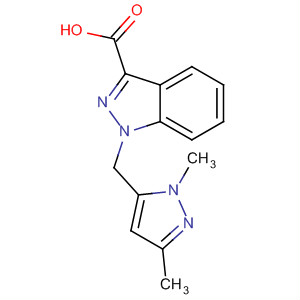 1H-Indazole-3-carboxylic acid, 1-[(1,3-dimethyl-1H-pyrazol-5-yl)methyl]-