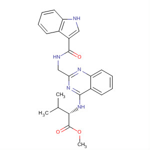 L-Valine, N-[2-[[(1H-indol-3-ylcarbonyl)amino]methyl]-4-quinazolinyl]-,methyl ester