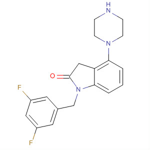 2H-Indol-2-one,1-[(3,5-difluorophenyl)methyl]-1,3-dihydro-4-(1-piperazinyl)-