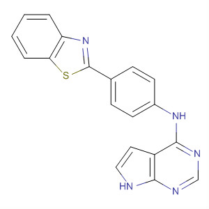 7H-Pyrrolo[2,3-d]pyrimidin-4-amine, N-[4-(2-benzothiazolyl)phenyl]-