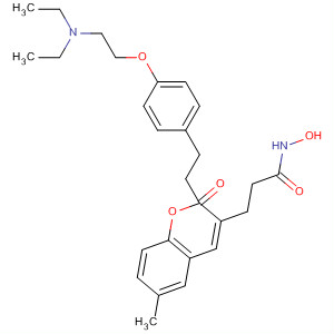 2H-1-Benzopyran-3-propanamide,a-[2-[4-[2-(diethylamino)ethoxy]phenyl]ethyl]-N-hydroxy-6-methyl-2-oxo-