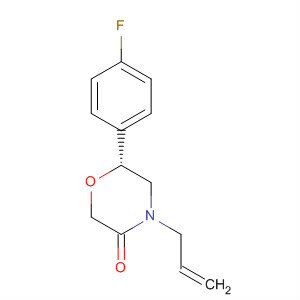 3-Morpholinone, 6-(4-fluorophenyl)-4-(2-propen-1-yl)-, (6R)-