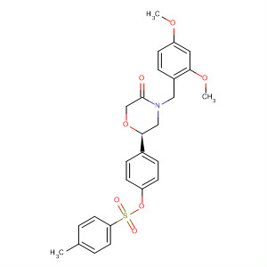 3-Morpholinone,4-[(2,4-dimethoxyphenyl)methyl]-6-[4-[[(4-methylphenyl)sulfonyl]oxy]phenyl]-, (6R)-