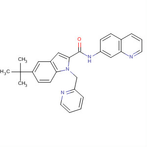 1H-Indole-2-carboxamide,5-(1,1-dimethylethyl)-1-(2-pyridinylmethyl)-N-7-quinolinyl-