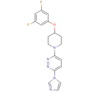 Pyridazine,3-[4-(3,5-difluorophenoxy)-1-piperidinyl]-6-(1H-imidazol-1-yl)-