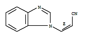 2-PROPENENITRILE,3-(1H-BENZO[D]IMIDAZOL-1-YL)-,(Z)-