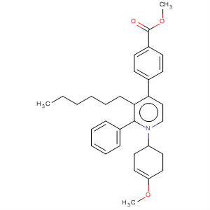 Benzoic acid,4-[3-hexyl-1,2,3,6-tetrahydro-1-(4-methoxyphenyl)-2-phenyl-4-pyridinyl]-,methyl ester