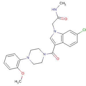 1H-Indole-1-acetamide,6-chloro-3-[[4-(2-methoxyphenyl)-1-piperazinyl]carbonyl]-N-methyl-