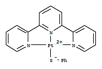 phenylthiolato-(2,2,2-terpyridine)platinum II