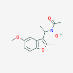 Acetamide,  N-hydroxy-N-[1-(5-methoxy-2-methyl-3-benzofuranyl)ethyl]-
