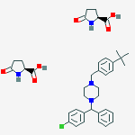 5-OXO-L-PROLINE COMPOUND WITH 4-(4-TERT-BUTYLBENZYL)-1-(4-CHLOROBENZHYDRYL)PIPERAZINE