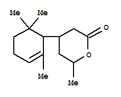 tetrahydro-6-methyl-4-(2,6,6-trimethyl-2-cyclohexen-1-yl)-2H-pyran-2-one
