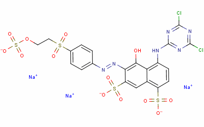 4-[(4,6-dichloro-1,3,5-triazin-2-yl)amino]-5-hydroxy-6-[[4-[[2-(sulphooxy)ethyl]sulphonyl]phenyl]azo]naphthalene-1,7-disulphonic acid, sodium salt