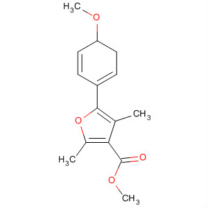 3-Furancarboxylic acid, 4,5-dihydro-5-(4-methoxyphenyl)-2,4-dimethyl-,methyl ester, trans-