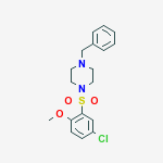 1-Benzyl-4-(5-chloro-2-methoxy-benzenesulfonyl)-piperazine
