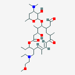 (11E,13E)-16-ethyl-15-{[ethyl(2-methoxyethyl)amino]methyl}-4-hydroxy-5,9,13-trimethyl-2,10-dioxo-7-(2-oxoethyl)oxacyclohexadeca-11,13-dien-6-yl 3,4,6-trideoxy-3-(dimethylamino)hexopyranoside