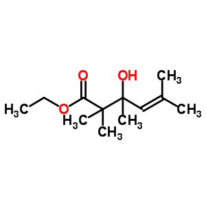 4-hexenoic acid, 3-hydroxy-2,2,3,5-tetramethyl-, ethyl ester