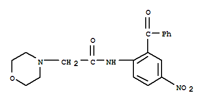 4-Morpholineacetamide,N-(2-benzoyl-4-nitrophenyl)-
