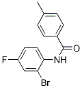 N-(2-bromo-4-fluorophenyl)-4-methylbenzamide molecular structure