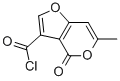 4H-Furo[3,2-c]pyran-3-carbonylchloride, 6-methyl-4-oxo-
