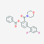 [4-(2,4-difluorophenyl)-2-(morpholine-4-carbonyl)phenyl] Benzoate