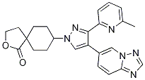 2-Oxaspiro[4.5]decan-1-one, 8-[3-(6-Methyl-2-pyridinyl)-4-[1,2,4]triazolo[1,5-a]pyridin-6-yl-1H-pyrazol-1-yl]-