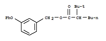 3-phenoxybenzyl 2-tert-butylhexanoate molecular structure
