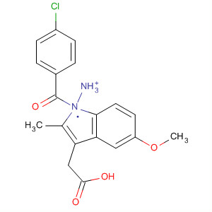 1H-Indole-3-acetic acid, 1-(4-chlorobenzoyl)-5-methoxy-2-methyl-,ammonium salt