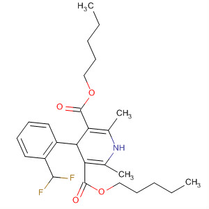3,5-Pyridinedicarboxylic acid,4-[2-(difluoromethyl)phenyl]-1,4-dihydro-2,6-dimethyl-, dipentyl ester molecular structure
