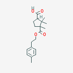 2,2,3-trimethyl-3-[2-(4-methylphenyl)ethoxycarbonyl]cyclopentane-1-carboxylic Acid molecular structure