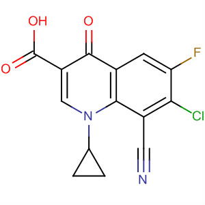 3-Quinolinecarboxylic acid,7-chloro-8-cyano-1-cyclopropyl-6-fluoro-1,4-dihydro-4-oxo-