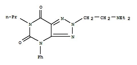2-[2-(diethylamino)ethyl]-4-phenyl-6-propyl-2H-[1,2,3]triazolo[4,5-d]pyrimidine-5,7(4H,6H)-dione